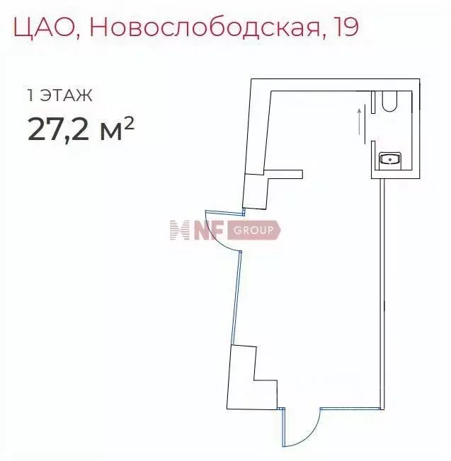 Торговая площадь в Москва Новослободская ул., 19С1 (27 м) - Фото 1