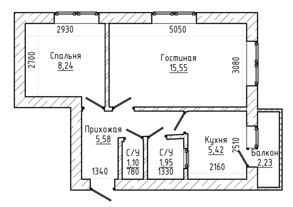 2-к кв. Кабардино-Балкария, Нальчик ул. Ашурова (38.0 м) - Фото 2