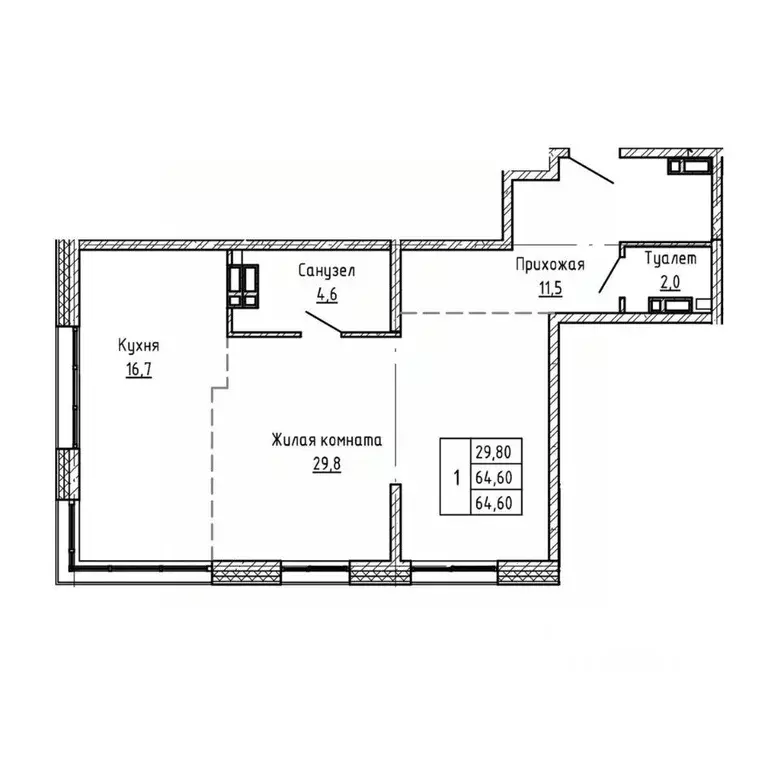 3-к кв. Приморский край, Владивосток Днепровская ул., 25к5 (64.6 м) - Фото 1