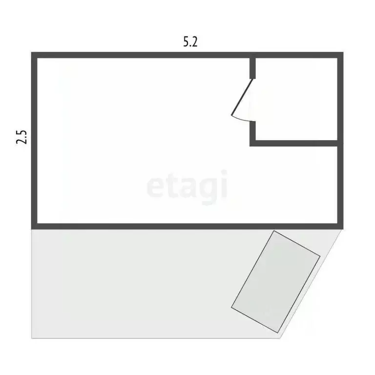 Студия Санкт-Петербург наб. Реки Фонтанки, 103 (24.6 м) - Фото 0