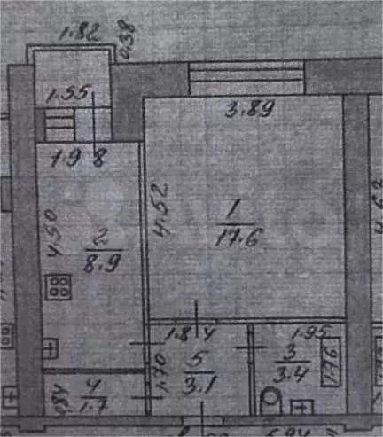 1-к. квартира, 34,7 м, 4/9 эт. - Фото 0