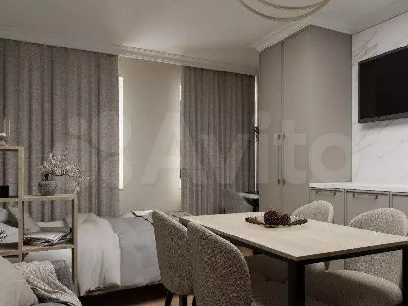 Квартира-студия, 16,6 м, 1/9 эт. - Фото 1