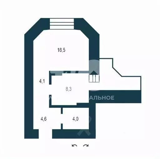1-к кв. Новосибирская область, Новосибирск ул. Фрунзе, 51 (37.0 м) - Фото 2