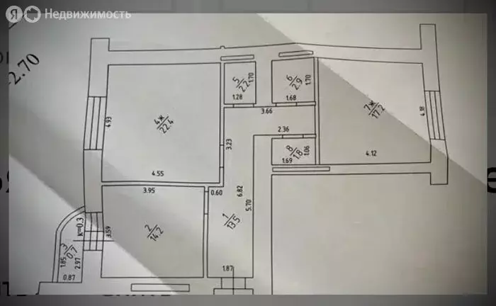 2-комнатная квартира: Калининград, улица Юрия Гагарина, 101 (74.8 м) - Фото 1