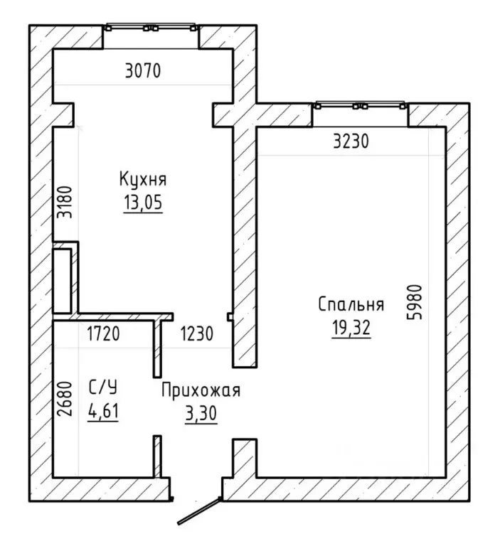 1-к кв. Кабардино-Балкария, Нальчик ул. Солнечная, 10к6 (41.7 м) - Фото 2