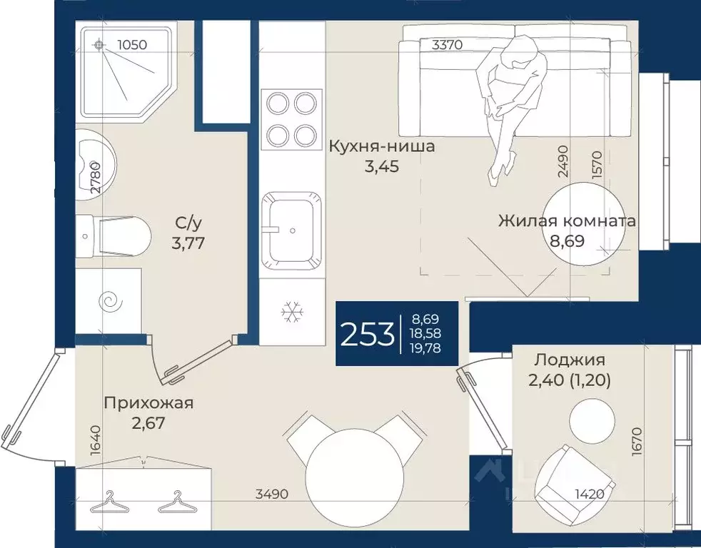Студия Ленинградская область, Ломоносовский район, Аннинское городское ... - Фото 1