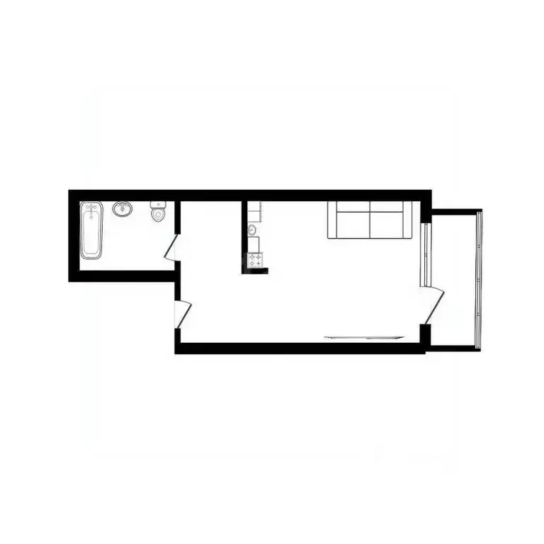 Студия Краснодарский край, Краснодар ул. Гидростроителей, 62к3 (26.1 ... - Фото 2