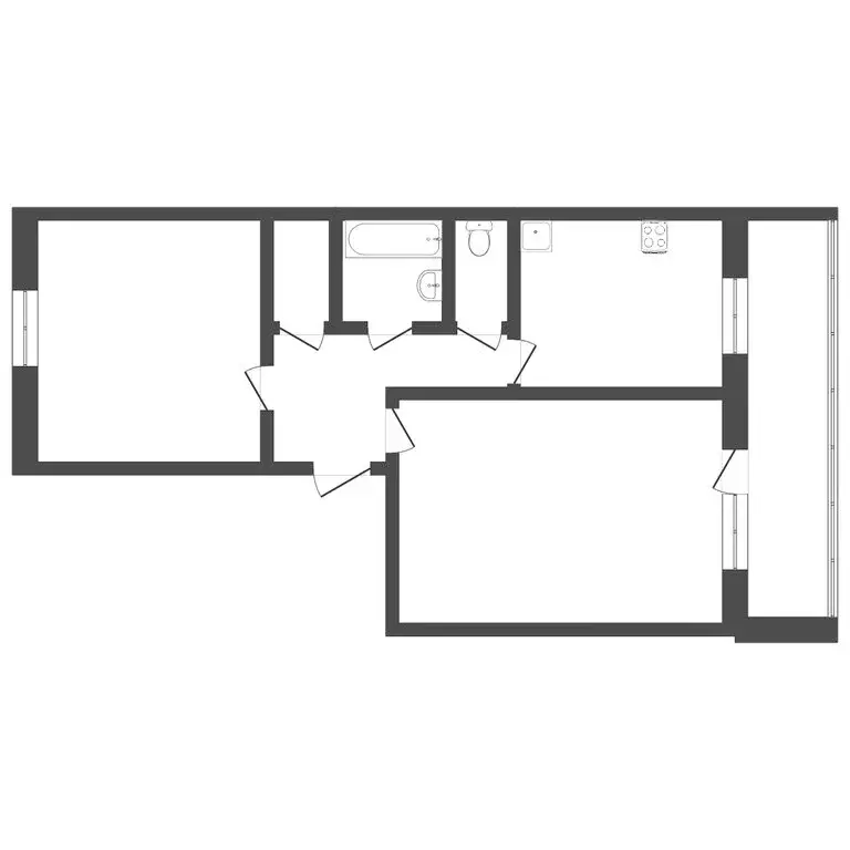 2-комнатная квартира: Пермь, улица Маяковского, 48 (50.9 м) - Фото 0