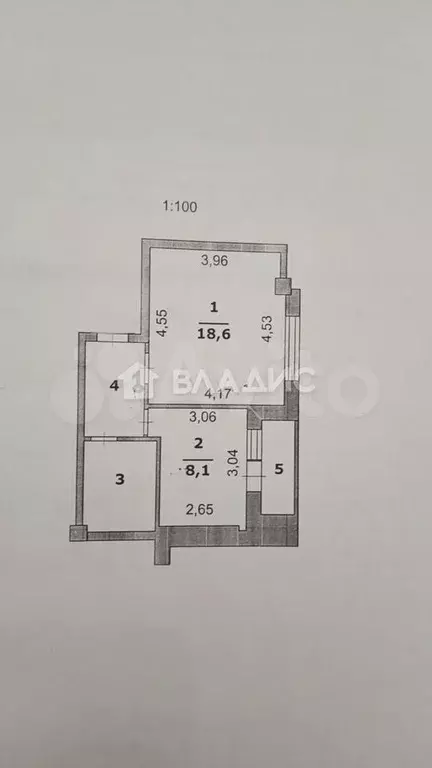 1-к. квартира, 37 м, 4/5 эт. - Фото 0