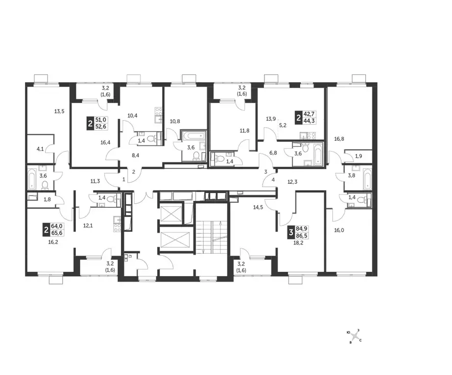 3-к кв. Московская область, Люберцы ул. Рождественская, 6 (86.8 м) - Фото 1