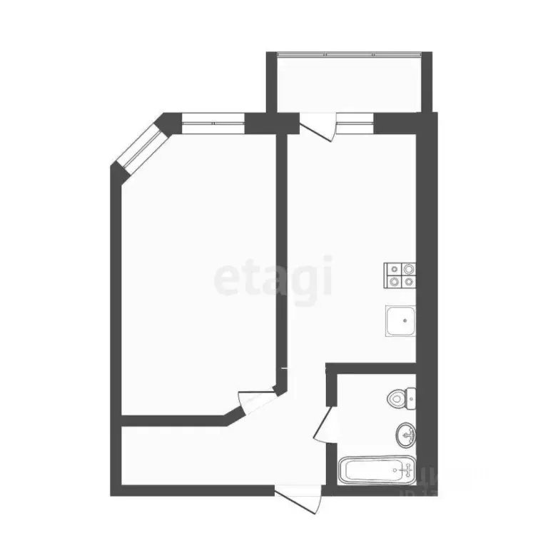 1-к кв. Тверская область, Тверь Псковская ул., 6 (41.3 м) - Фото 2