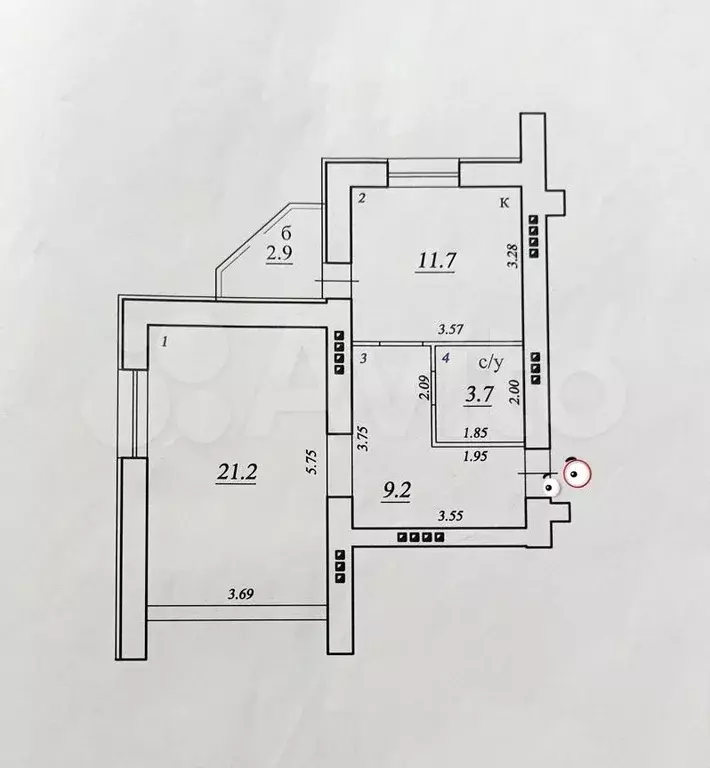 1-к. квартира, 47 м, 5/16 эт. - Фото 0