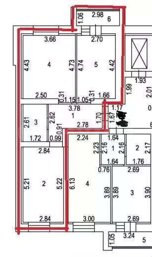 2-к. квартира, 53,2 м, 7/9 эт. - Фото 0