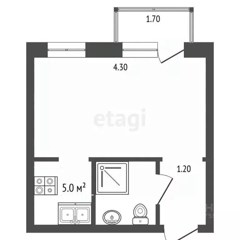 Студия Саха (Якутия), Якутск ул. Чайковского, 2/7 (16.1 м) - Фото 2