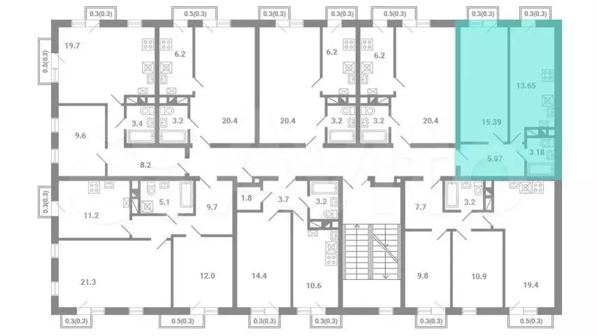 1-к. квартира, 38,7 м, 3/4 эт. - Фото 1