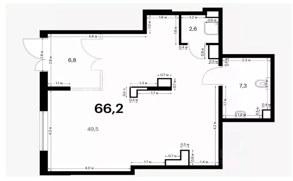Помещение свободного назначения в Московская область, Красногорск ... - Фото 2