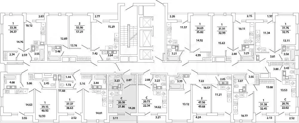 Квартира-студия, 21,9 м, 15/19 эт. - Фото 1