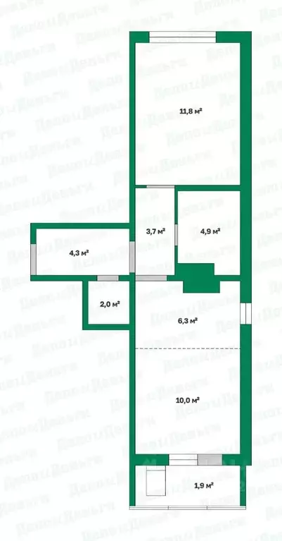 2-к кв. Кировская область, Киров Коминтерновский мкр, ул. Павла ... - Фото 1