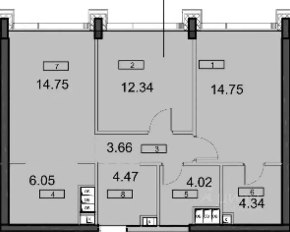 2-к кв. Москва ул. 4-я Марьиной рощи, 10к3 (65.6 м) - Фото 2