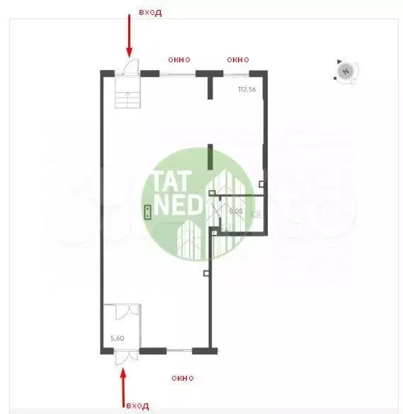 Продам помещение свободного назначения, 123.21 м - Фото 0