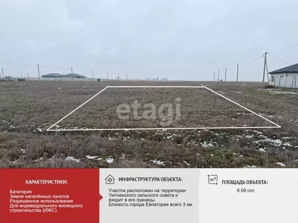 Участок в Крым, Сакский район, Уютненское с/пос, Братские дачи кп ул. ... - Фото 2