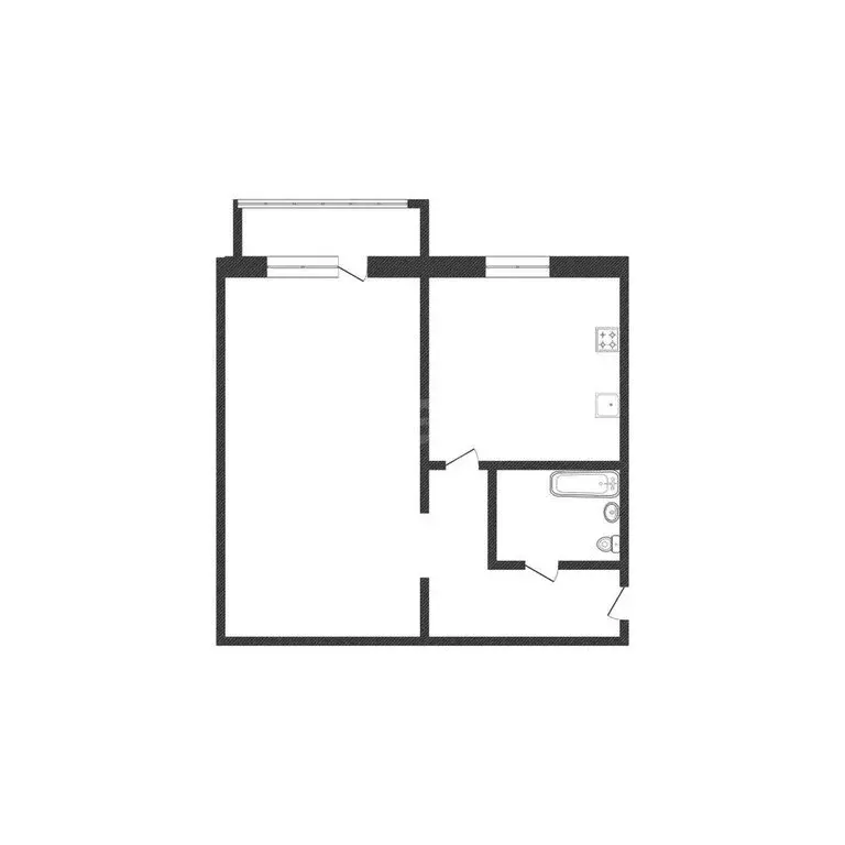 1-комнатная квартира: Курган, улица Савельева, 56 (30.6 м) - Фото 1