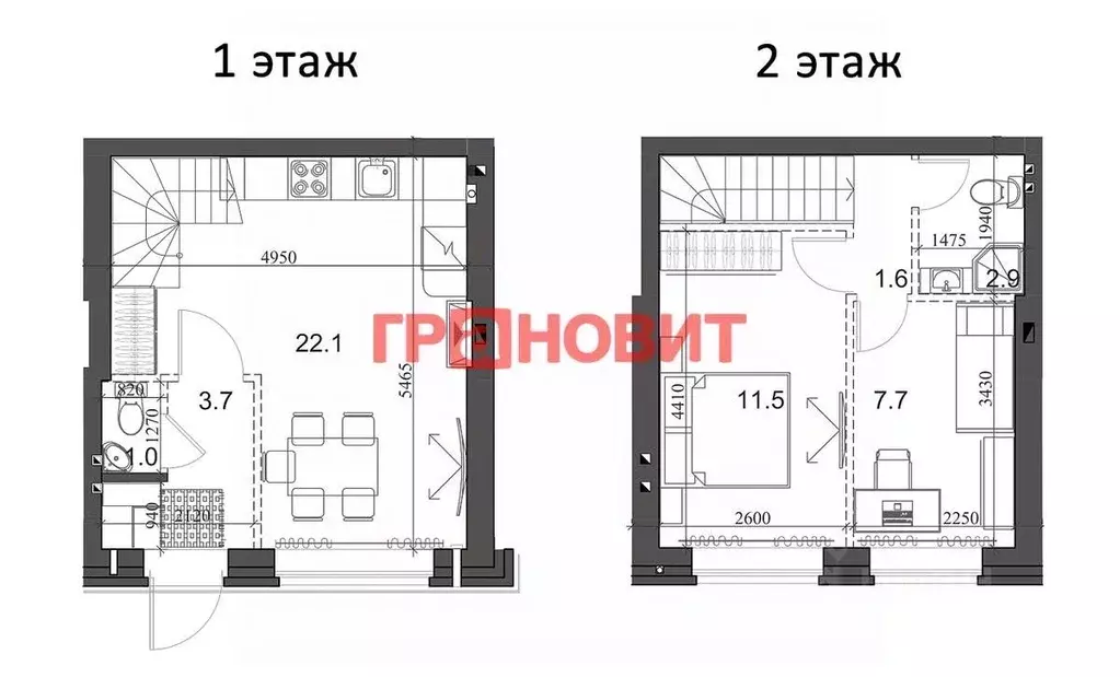 2-к кв. Новосибирская область, Новосибирский район, Мичуринский ... - Фото 1