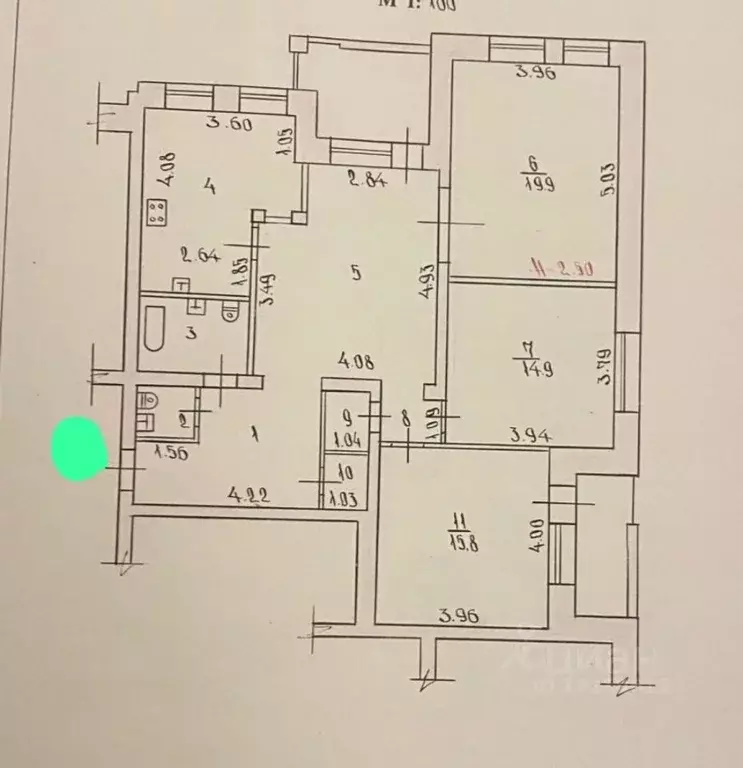 3-к кв. Волгоградская область, Волгоград Ангарская ул., 69/3 (107.2 м) - Фото 2