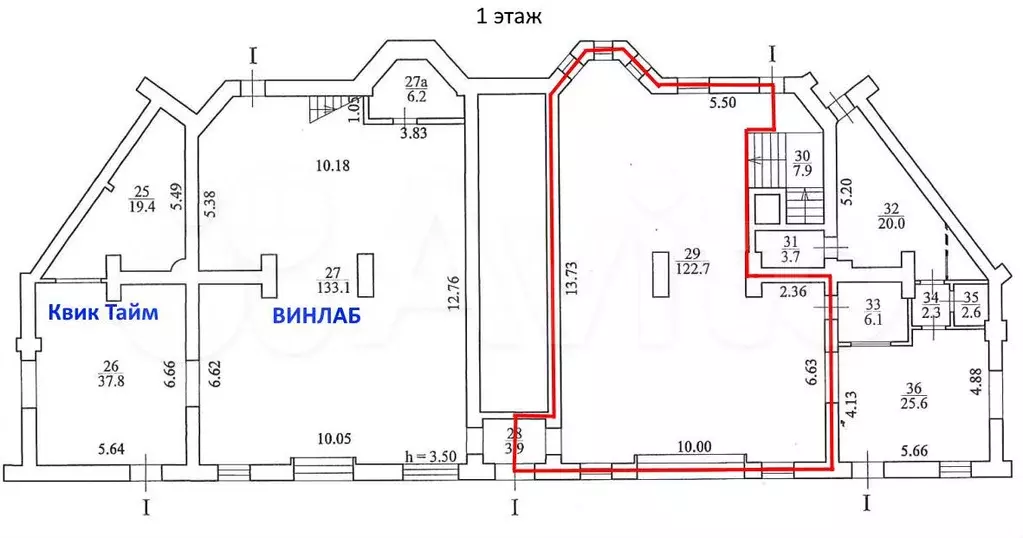 Свободного и торгового назначения, 122.7 м - Фото 0