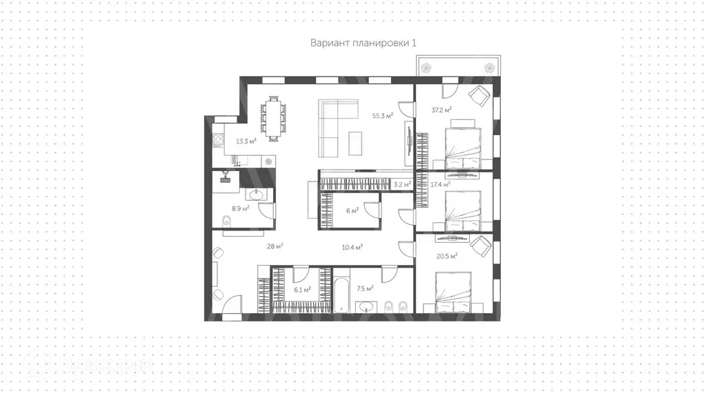 Продаётся 4-к квартира, 215 м - Фото 1