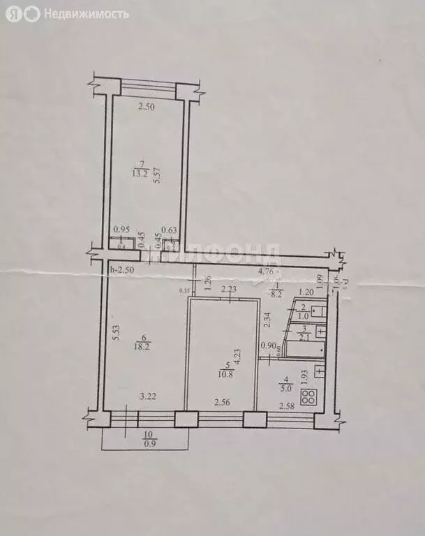 3-комнатная квартира: Чита, улица Назара Широких, 7 (59.1 м) - Фото 0