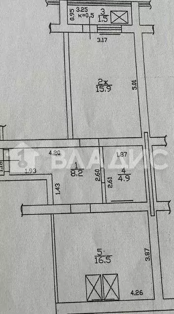 1-к. квартира, 47 м, 6/6 эт. - Фото 0