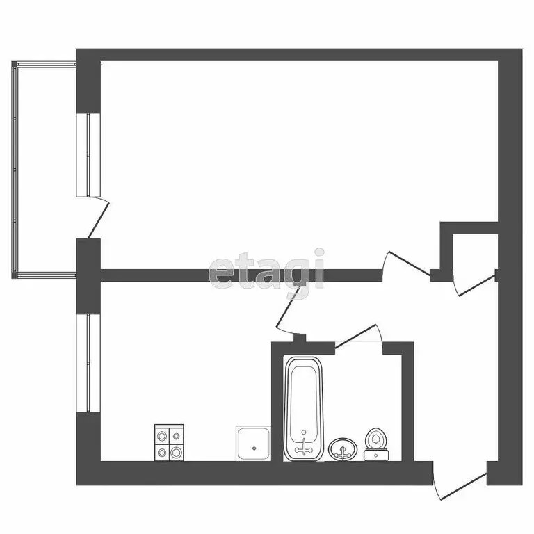 1-комнатная квартира: Тверь, улица Склизкова, 80 (30.6 м) - Фото 1