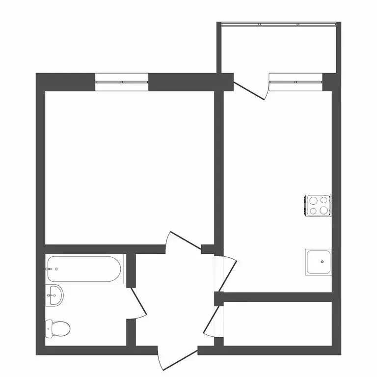 1-комнатная квартира: Тюмень, улица 50 лет Октября, 57А (37.2 м) - Фото 1