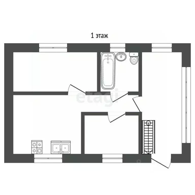 Дом в Томская область, Томский район, д. Коломино Новая ул. (118 м) - Фото 2