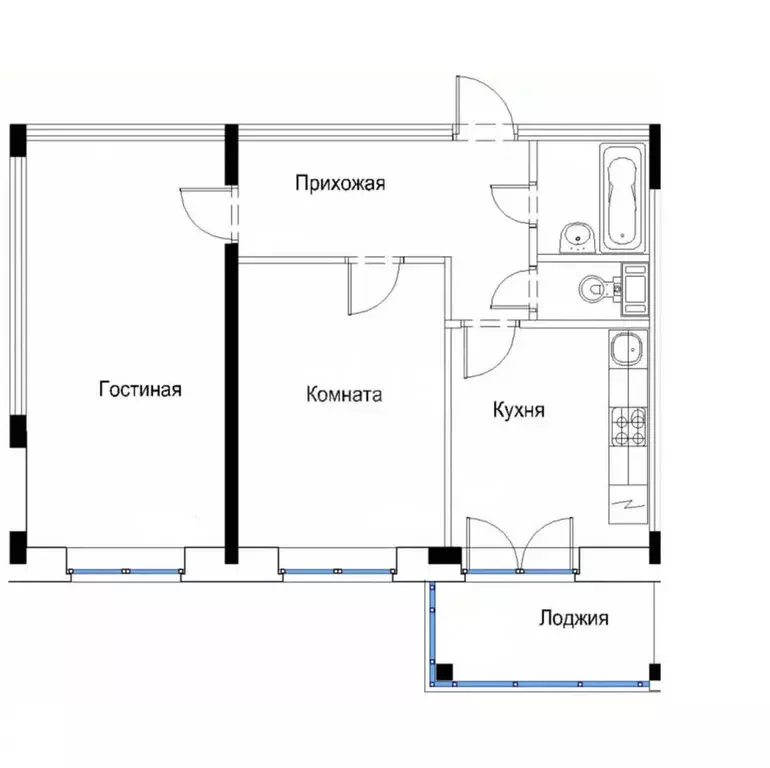 2-комнатная квартира: Тула, Самоварная улица, 5 (52 м) - Фото 0