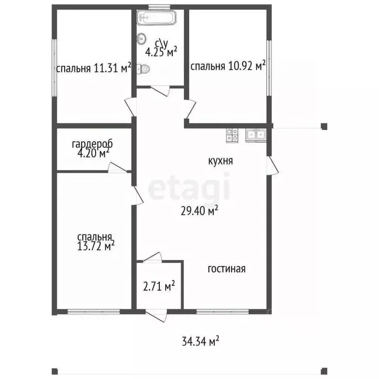 Дом в Ленинградская область, Ломоносовский район, д. Низино, ... - Фото 2