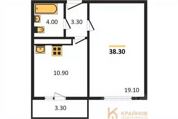 1-к кв. Воронежская область, Воронеж ул. Шидловского, 26 (38.3 м) - Фото 0