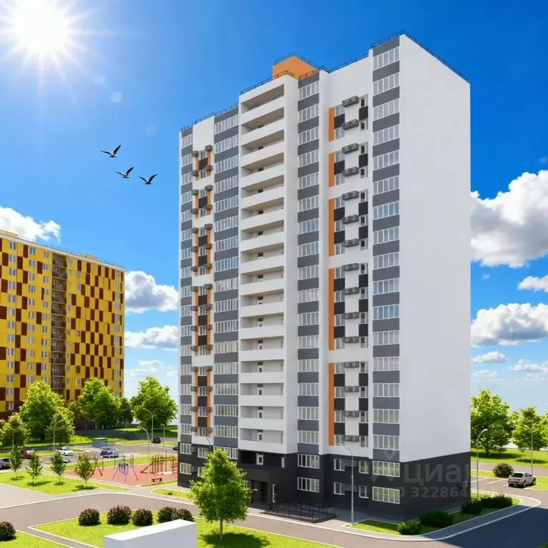 Студия Оренбургская область, Оренбург ул. Лабужского, 18 (33.0 м) - Фото 1