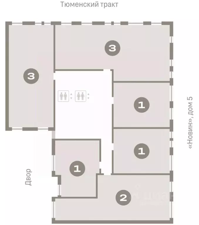 3-к кв. Ханты-Мансийский АО, Сургут 35-й мкр, Квартал Новин жилой ... - Фото 2