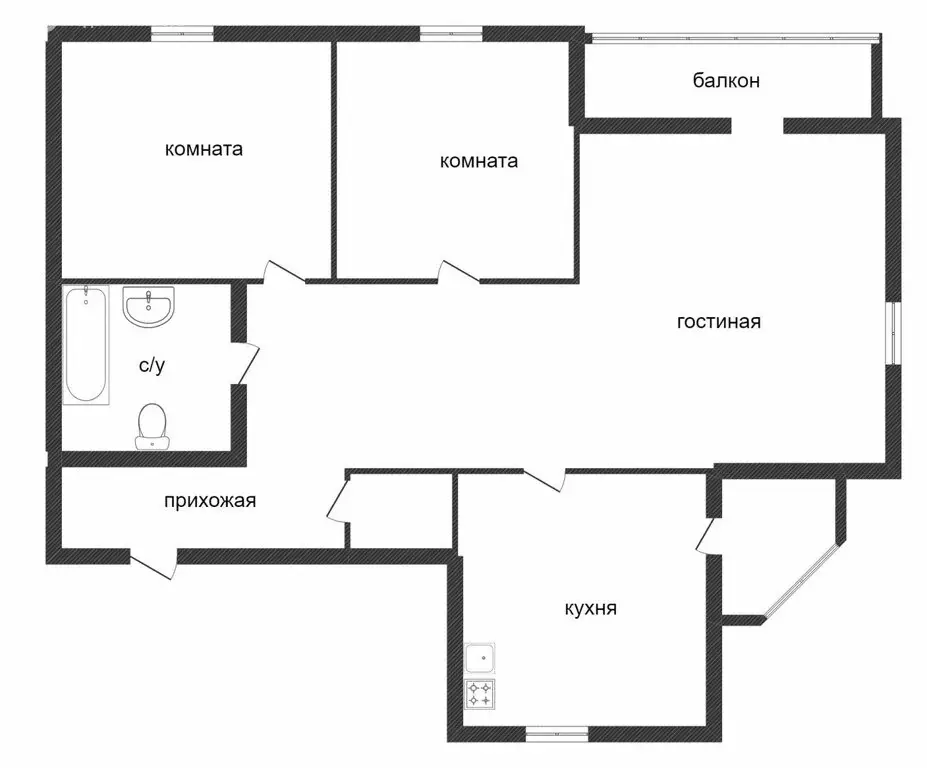 3-комнатная квартира: Тюмень, улица Кирова, 6 (127.5 м) - Фото 1