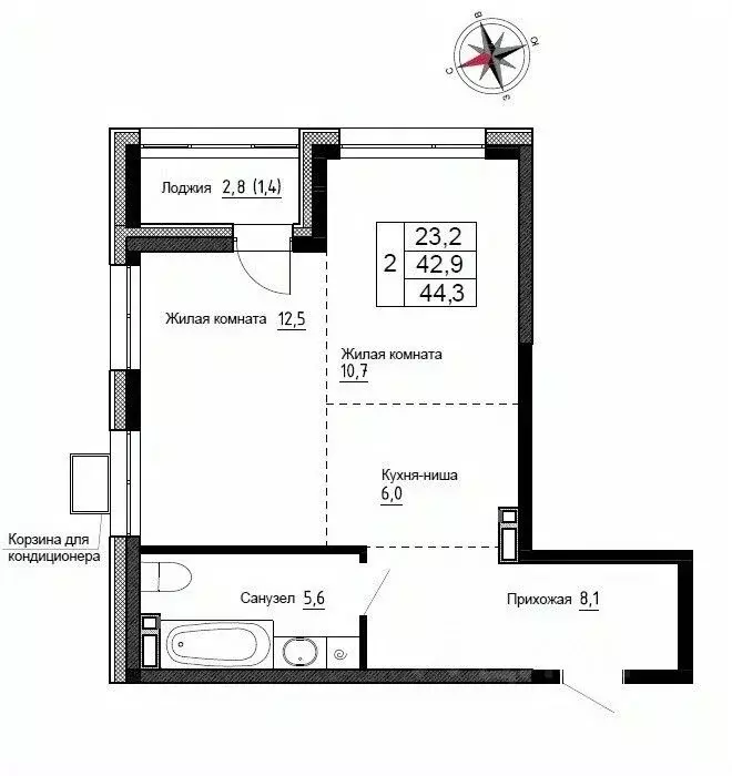 2-к кв. Приморский край, Надеждинский район, пос. Новый ул. Ленина, ... - Фото 1