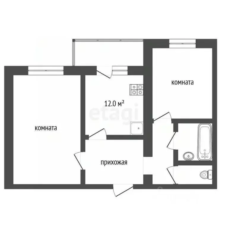 2-к кв. Ярославская область, Ярославль ул. Собинова, 6 (51.2 м) - Фото 1