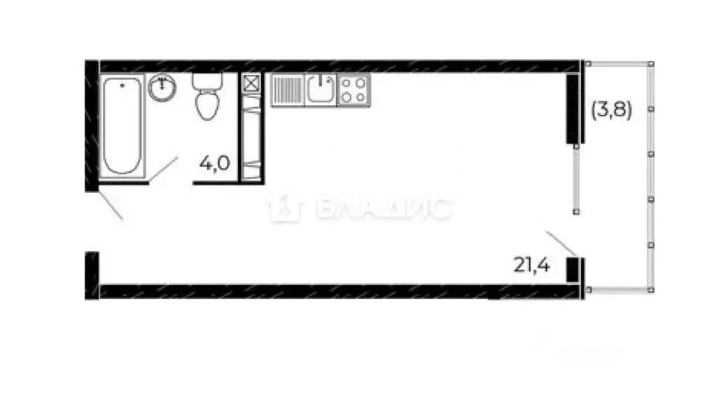 Студия Ростовская область, Ростов-на-Дону просп. Маршала Жукова, 16/6 ... - Фото 1
