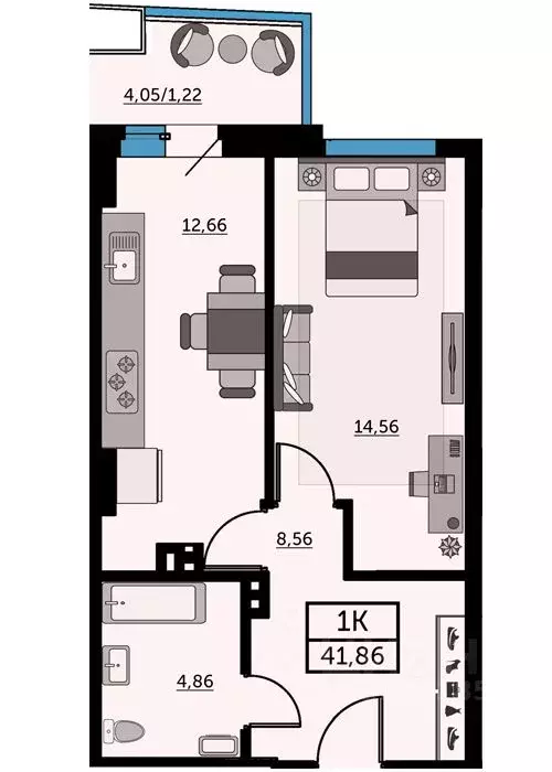 1-к кв. Ростовская область, Ростов-на-Дону, Нахичевань ул. 23-я Линия, ... - Фото 1