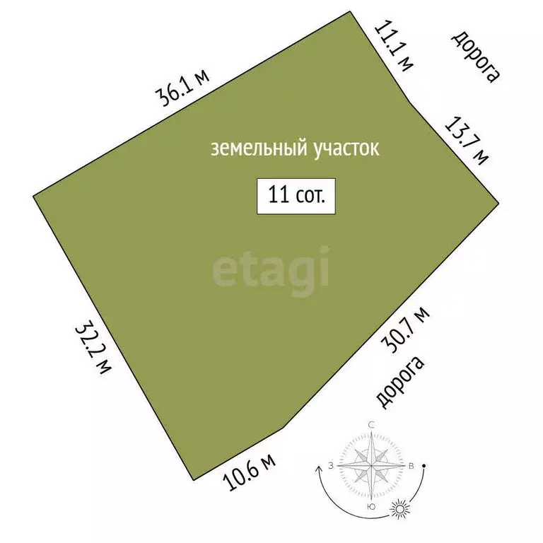 Участок в Тюменский район, село Кулига, Транспортная улица (11 м) - Фото 0