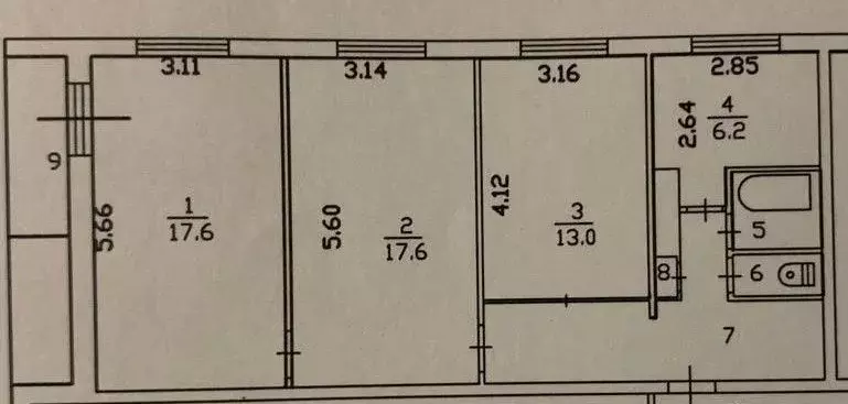 3-к кв. Ленинградская область, Колтуши Всеволожский район, пер. ... - Фото 1
