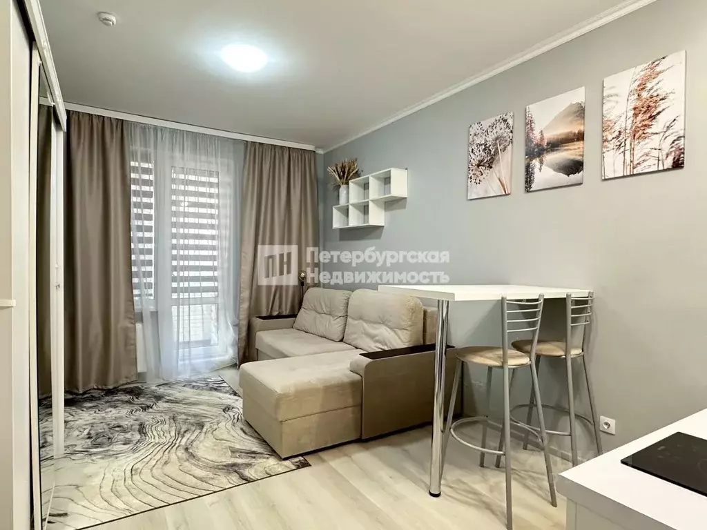 Студия Санкт-Петербург ул. Верхне-Каменская, 5 (25.0 м) - Фото 1