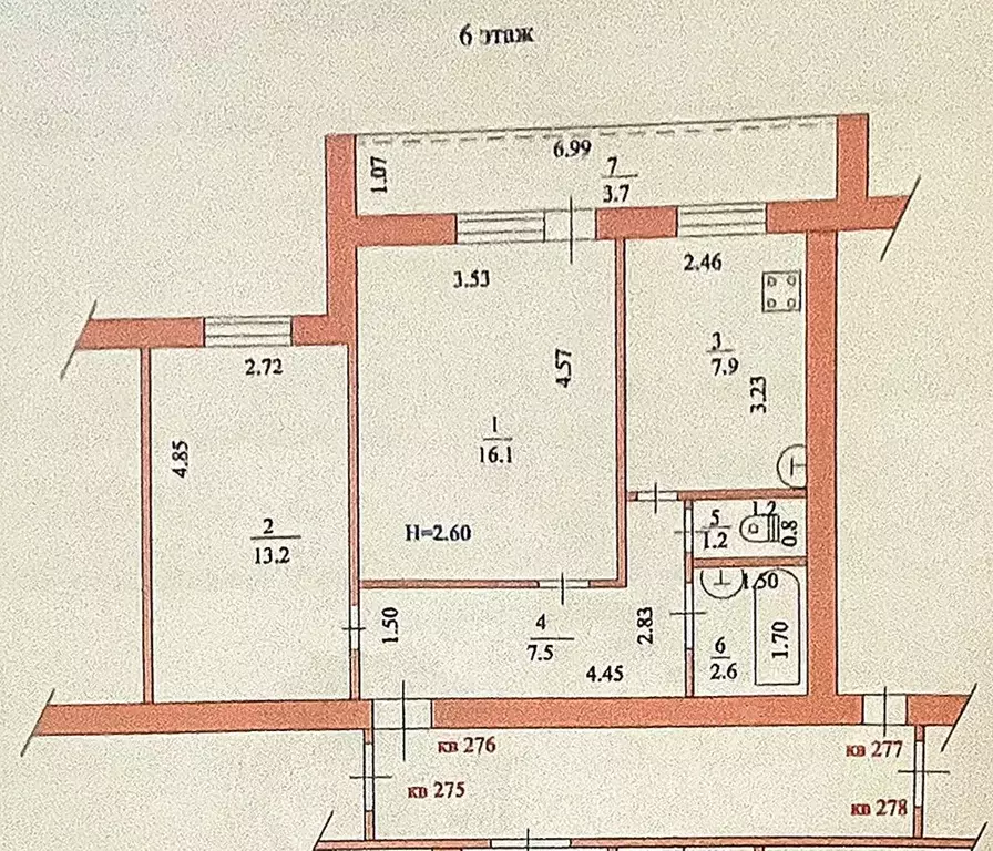 2-к кв. Краснодарский край, Ейск Коммунистическая ул., 20/1 (48.5 м) - Фото 0