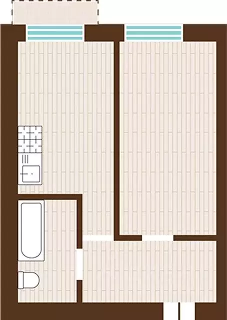 1-к кв. Калининградская область, Гурьевский муниципальный округ, пос. ... - Фото 1